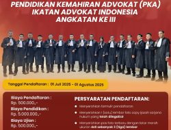 DPD IKADIN Maluku Gelar Pendidikan Khusus Advokat Angkatan III Tahun 2025