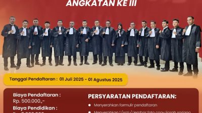 DPD IKADIN Maluku Gelar Pendidikan Khusus Advokat Angkatan III Tahun 2025
