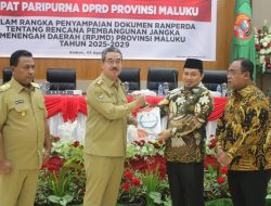 Gubernur Serahkan Ranperda RPJMD Provinsi Maluku Tahun 2025 -2029 ke DPRD