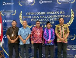 Pemkot Ambon Raih Kategori Kualitas Tinggi Pelayanan Publik 2025 Versi Ombudsman RI, Dinas Pendidikan, Kesehatan, dan Sosial Dinilai Sangat Baik