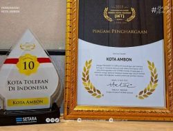 Kota Ambon Masuk 10 Besar Kota Toleran di Indonesia Tahun 2025. Ini Kata Walikota